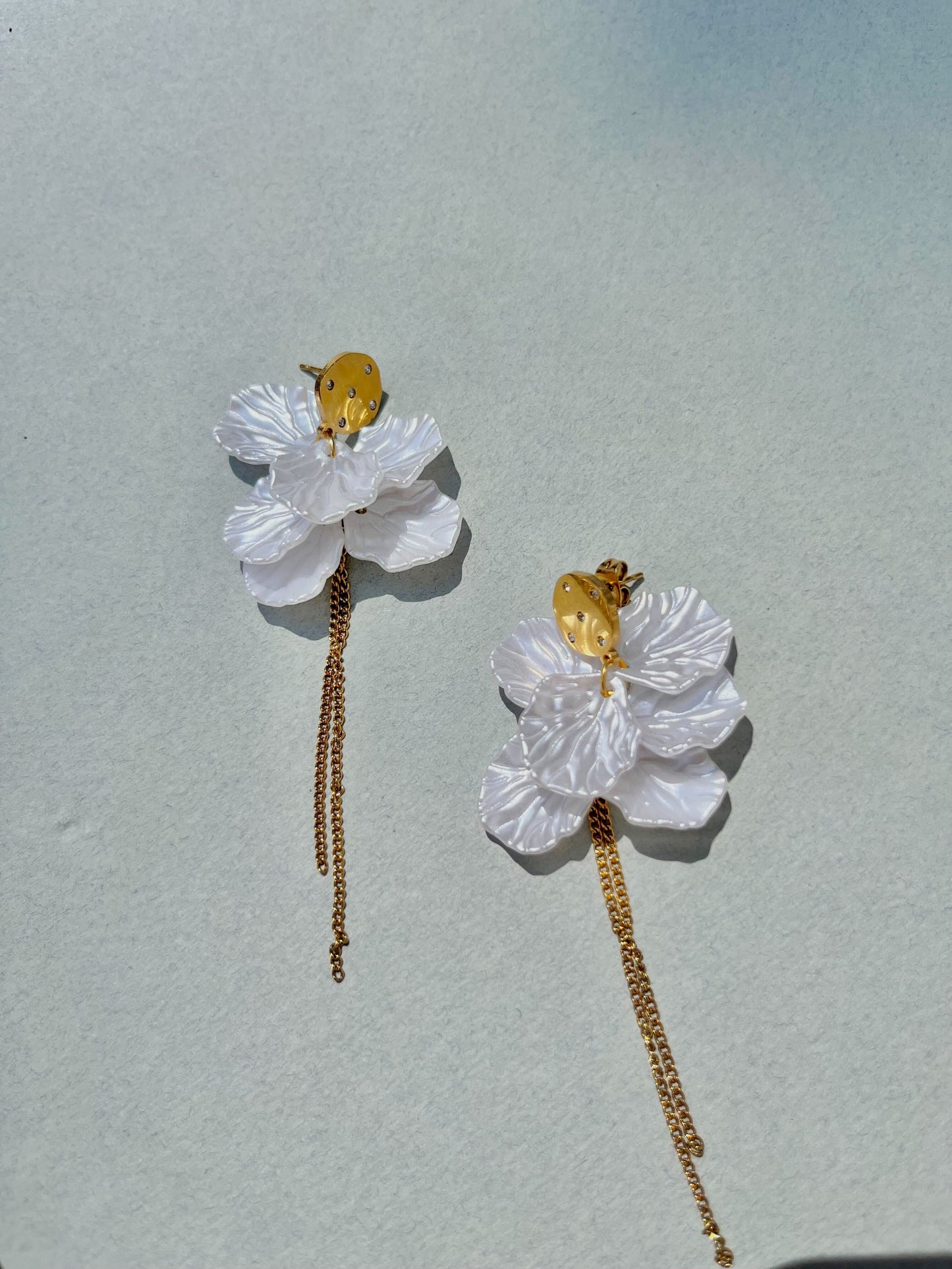 BOUCLES PÉTALE DE NACRE