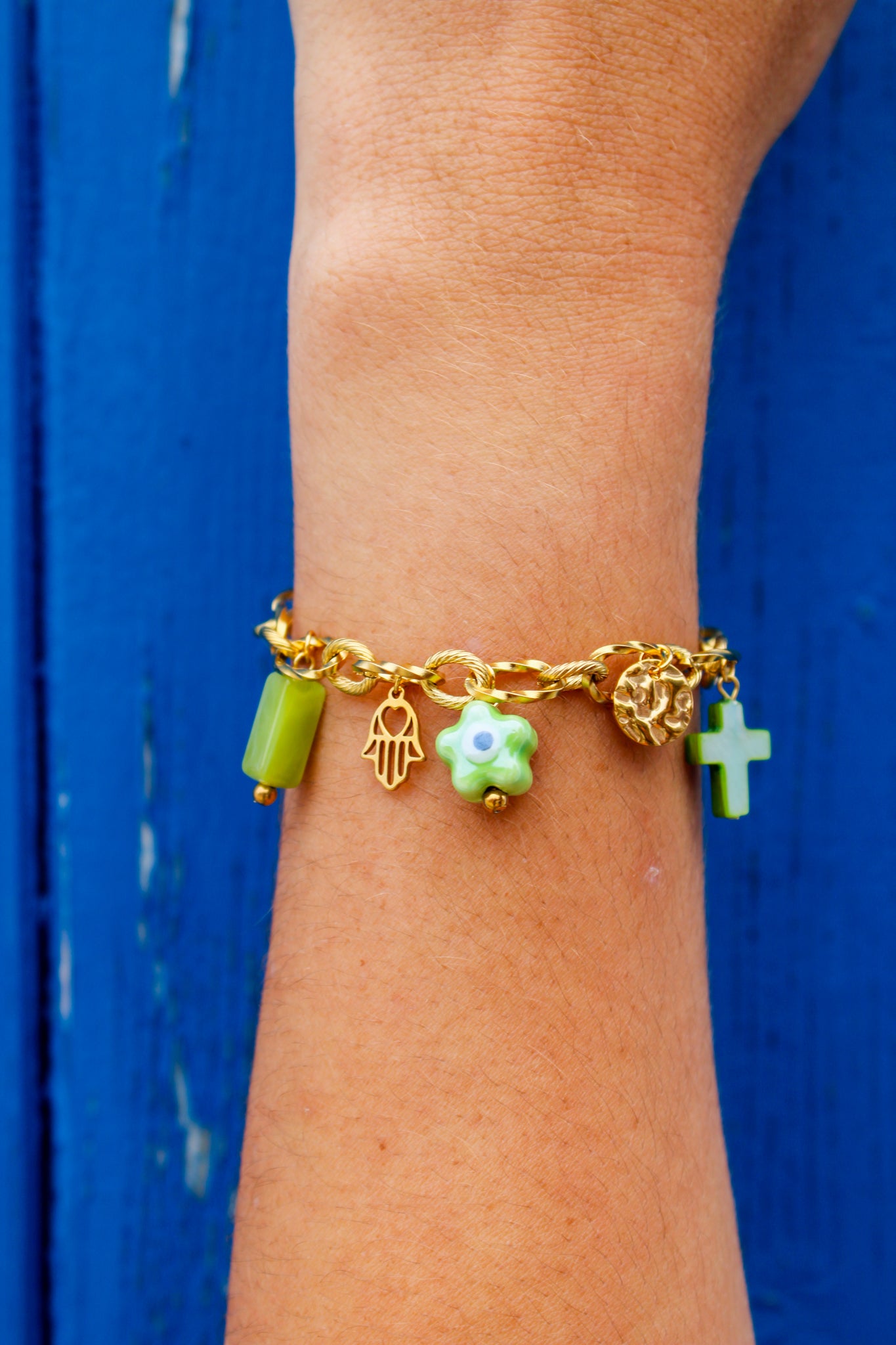 BRACELET GRIGRI EMERAUDE