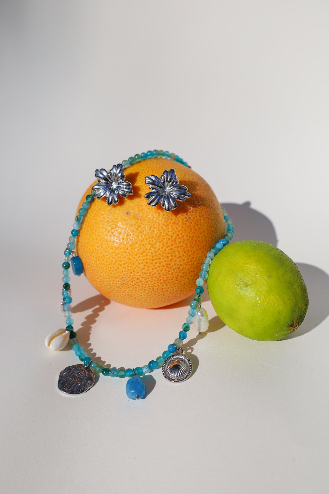 COLLIER GRIGRI AQUA