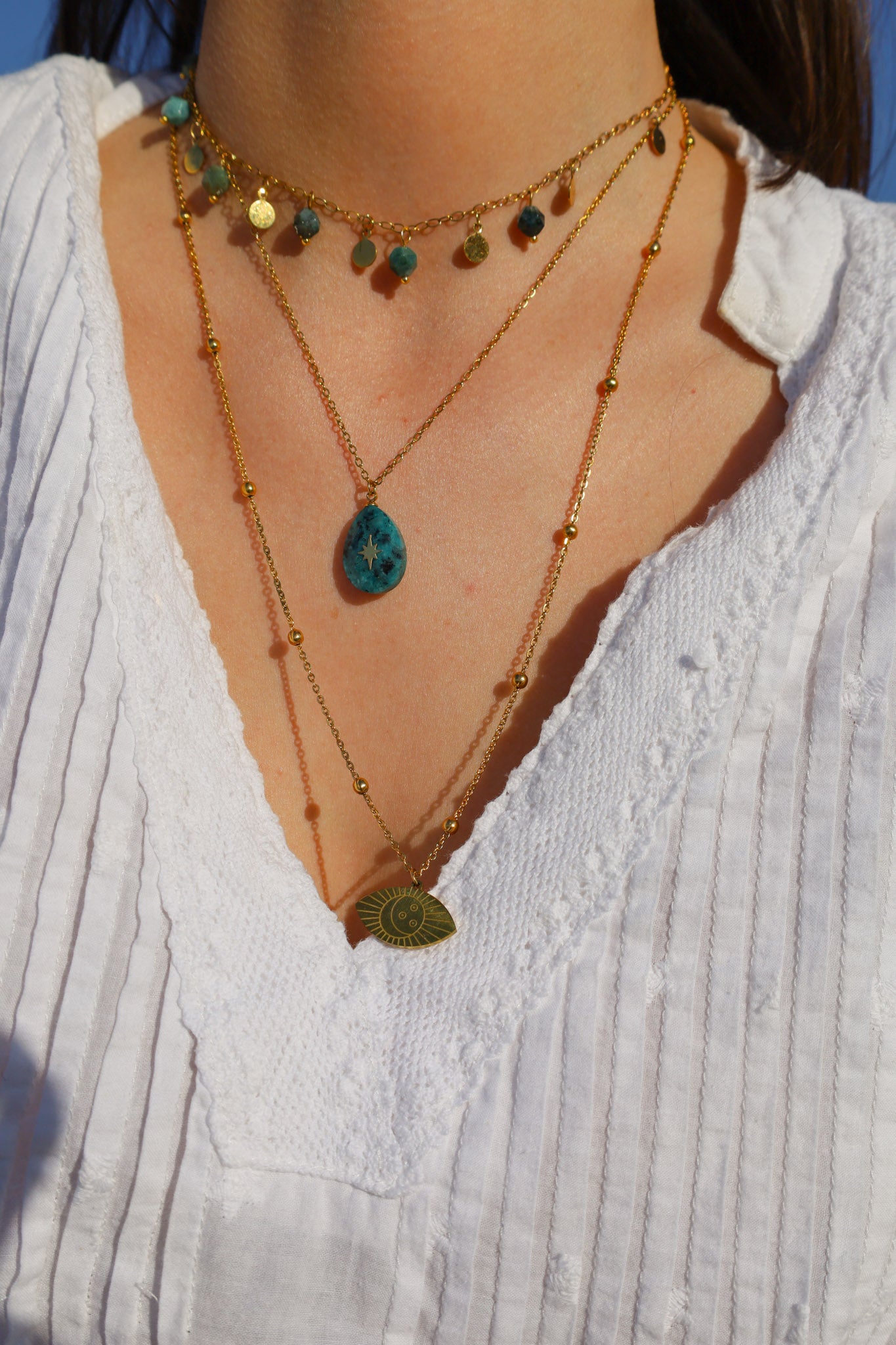 COLLIER GOUTTE D’AGATHE