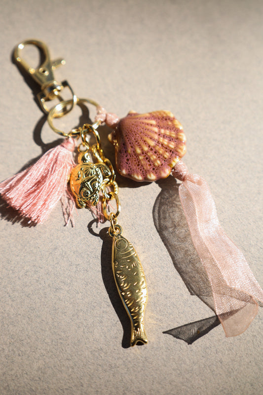 PORTE CLÉF CAFÉ & COQUILLAGE