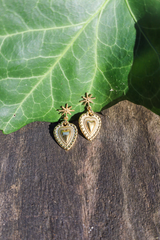 BOUCLES D'OREILLE COEUR SACRÉ